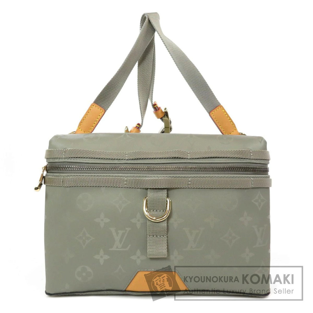Louis Vuitton Messenger Crossbody Bag Monogram Titanium Canvas Leather Yellow